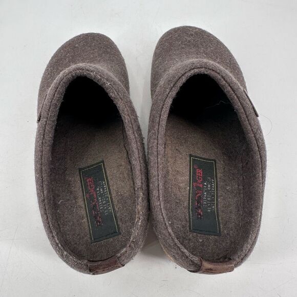 HAFLINGER Unisex Brown Clogs Size 39, US Size 8 Wool Mule - Picture 4 of 7